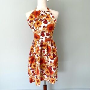 DEBORAH CONNOLLY DESIGNS Sunflower Print Cotton Apron
